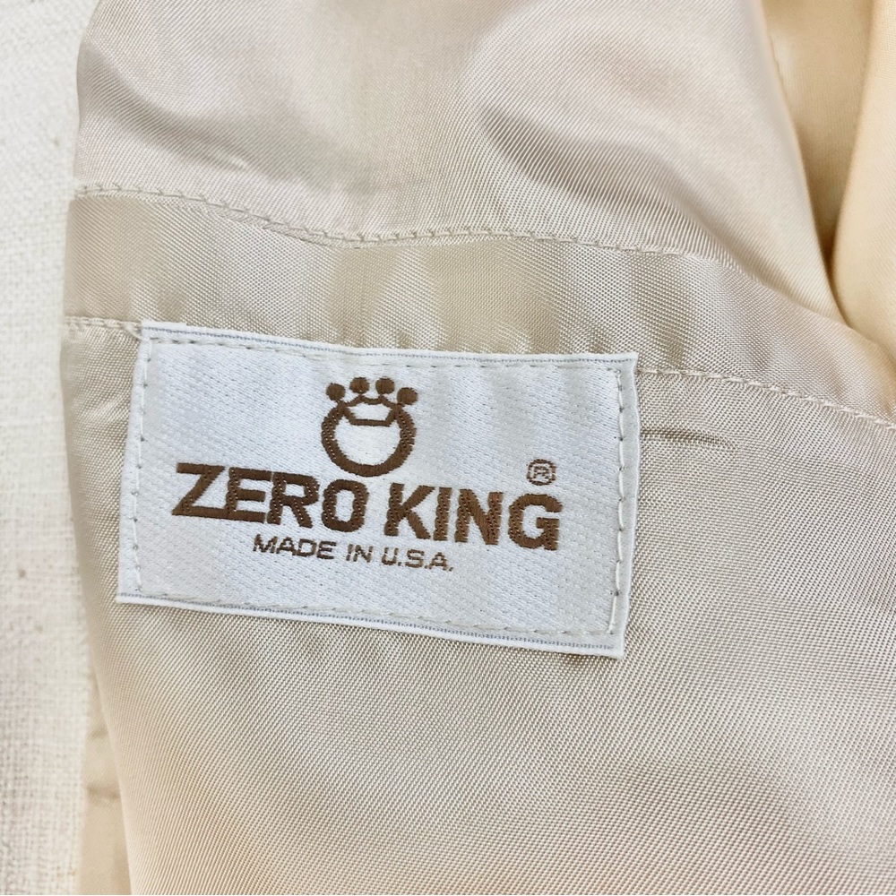 Vintage Zero King Off White Canvas Full Zip Jacket - Picture 6 of 9